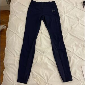 Nike dry fit leggings navy blue size S